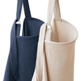 thumbnail image 1 of Coreeky Pack de 2 Cobertores de Muselina para Lactancia en Algodón Azul Marino y Beige, 1 of 7