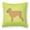 Green, variant on Carolines Treasures BB3840PW1818 Brussels Griffon Checkerboard Green Fabric Decorative Pillow