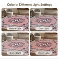 thumbnail image 7 of ODIKA 6'x9' Washable Area Rug Non-Slip, Chair-Friendly, Traditional Distressed Frame Ornate Scrolling Border Vintage Flowing Dynamic for Dining Room, Under Table, Office Décor, 7 of 7