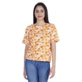 thumbnail image 1 of Moomaya Hauts Imprimés Tie Dye pour Femmes T-shirts Décontractés à Manches Mi-Longues Col Rond, 1 of 6
