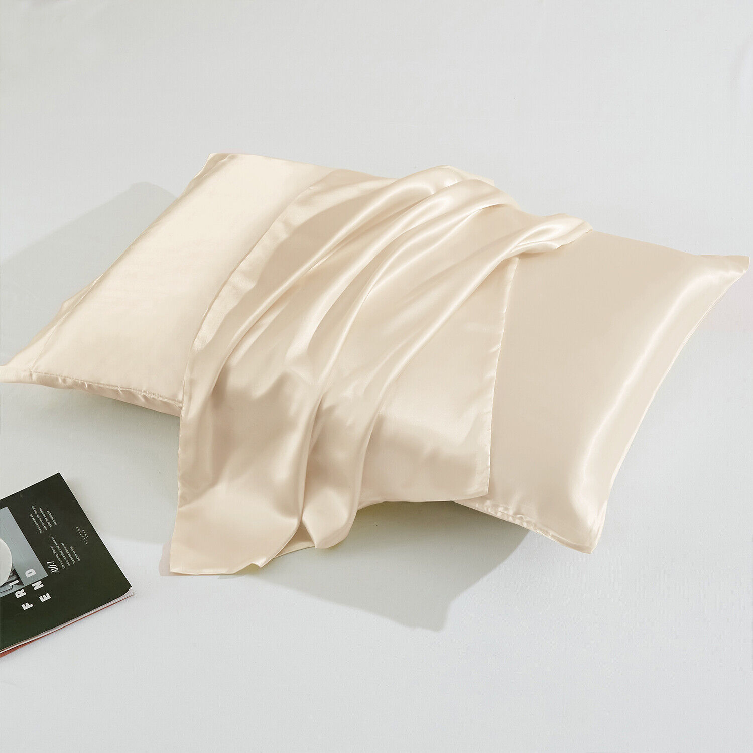 2 Pack Silk Satin Pillowcase Silky Pillow Cases 20"X30" / 20"X40" Queen King