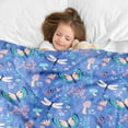 thumbnail image 3 of Butterfly Blankets and Throws, Butterfly Blanket for Girls and Women, Soft Fleece Butterfly Blankets for Kids Newborns Toddler, Butterfly Blanket for Women Birthday Girls 30"X40", 3 of 7