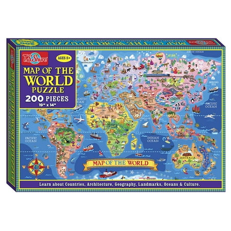 Map Of The World Jigsaw Puzzle 200 Piece Set