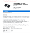thumbnail image 2 of Windshield Wiper Arm Cover - Compatible with 2001 - 2007 Toyota Sequoia 2002 2003 2004 2005 2006, 2 of 2