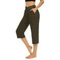 thumbnail image 3 of High Waist Yoga Leggings for Women Lightweight Cropped Lounge Pants Comfortable Casual Wear, 3 of 7