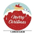 Fall 2024 1.5 Inch Round Natural Roll Baked With Christmas Stickers