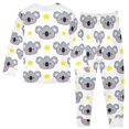 thumbnail image 2 of Koala Stars Pattern Cotton Pajamas 2 Piece Set Sleepwear Soft and Comfortable Homewear Nightwear, 2 of 7