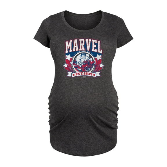 Marvel - Collegiate Americana - Maternity Scoop Neck Graphic T-Shirt
