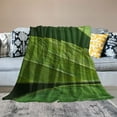 thumbnail image 2 of Shiartex  Green Leaf Blanket Flannel Plant Throw Blankets Plush Giant Leaf Blanket Leaves Design for Bed Couch and Sofa Leaf Blanket Leaf Design Accent for Plant Lovers White, 2 of 6