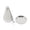 White1, variant on Conical Loose Tea Infuser 304 Stainless Steel Fine Mesh Strainer Tea Infuser With Drip Tray For Loose Leaf Tea And Spices White2