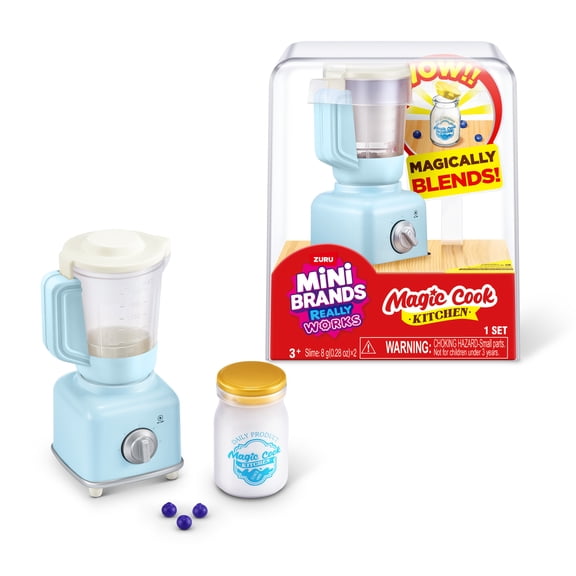 Mini Brands Really Works Magic Cook Kitchen Series 1 Blender, Miniature Appliance Toy, for Kids, Teens & Adults Ages 3  by ZURU