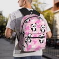 thumbnail image 6 of Honeii Funny Panda Draws A Heart Print School Backpack,Casual Lightweight Travel Rucksack Daypack,Backpacks for College High, 6 of 6