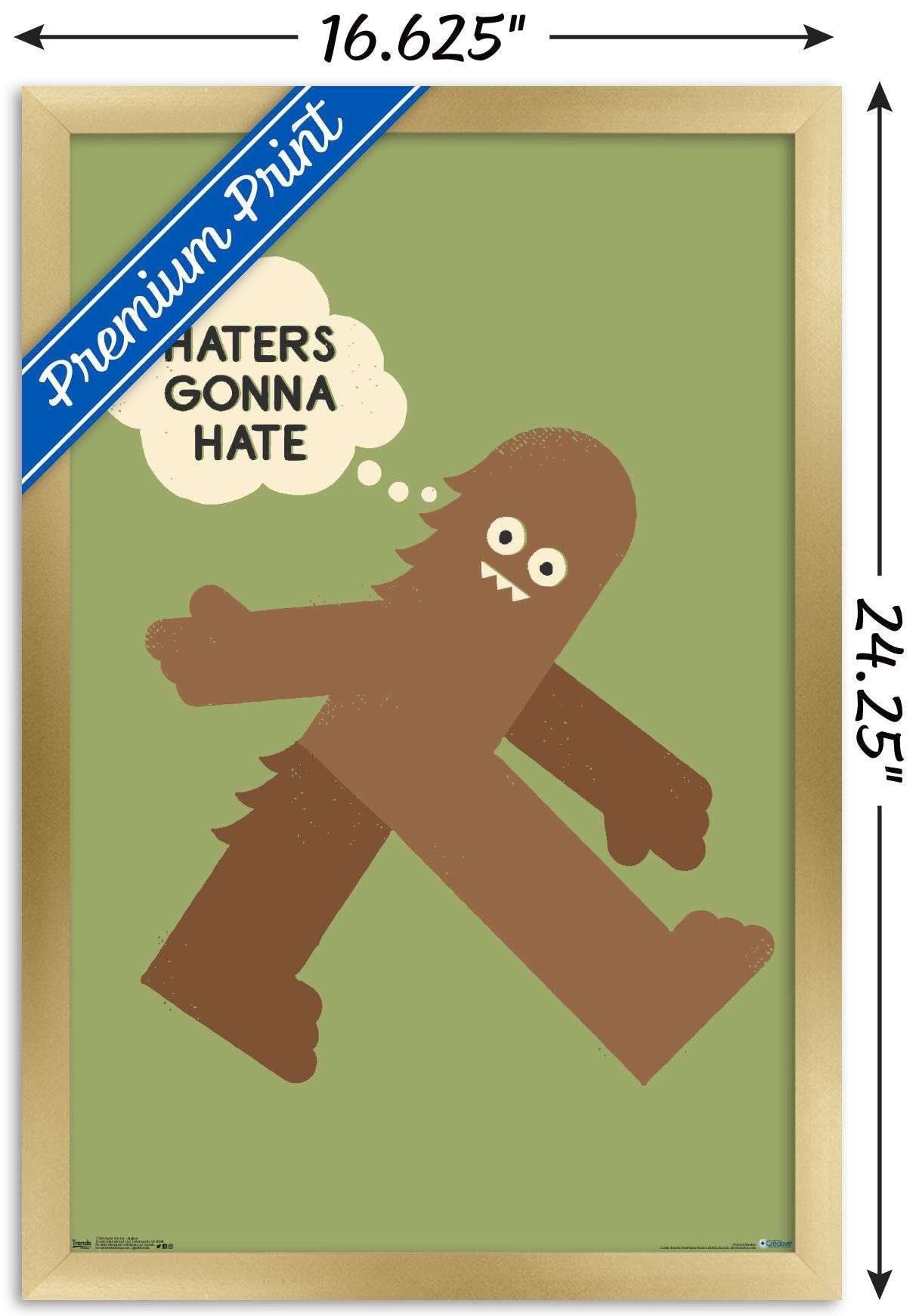 DaVid Olenick - Bigfoot Wall Poster, 14.725" x 22.375", Framed