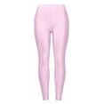 thumbnail image 6 of Olyvenn Women's Shiny Milk Silk Base Layer Leggings, High Elastic Tummy Control Slim Fit Stretch Pants for Daily Underwear Pink Free Size, 6 of 6