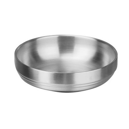 

NUOLUX Thicken Seasoning Dish Saucer Appetizer Plate Stainless Steel Dish for Home Restaurant Daily Use (Diameter in 13cm)