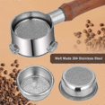 thumbnail image 5 of 54mm Bottomless Portafilter for 8 Series, Stainless Steel Espresso Portafilter with Wood Handle, 5 of 5