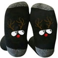 thumbnail image 2 of Calcetines navideños de algodón para hombre y mujer, con diseño de bloques de color, transpirables y con calcetines navideños de invierno., 2 of 3