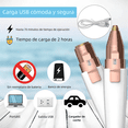 thumbnail image 3 of 2 En 1 Depilación Facial Eléctrica Usb Recargable Portátil Recortador Eo Safe Imports Blanco, 3 of 5