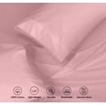 thumbnail image 4 of RUVANTI 100% Cotton Sheets – California King Percale Bedding, Cooling & Breathable, Durable with a Crisp, Soft & Comfortable Feel, 14" Deep Pocket, 4-Piece Set, Bridal Rose, 4 of 8
