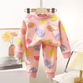 thumbnail image 2 of Quealent Infant Baby Boy Fall Clothes Set Funny Sweatshirt Pant Outfits Toddler Winter Outfits Long Sleeve Cute Print Sweatshirt Pants Clothing set (Light Pink, 9-12 Months), 2 of 7
