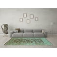 thumbnail image 3 of Ahgly Company Indoor Rectangle Oriental Light Blue Traditional Area Rugs, 3' x 5', 3 of 4