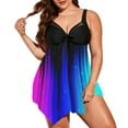 thumbnail image 2 of Mytrendy Women Plus Size Wide Strap Padded Swimdress Printed Flowy Swimsuit L-5XL, 2 of 4