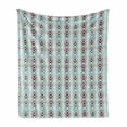 thumbnail image 1 of Geometric Soft Flannel Fleece Throw Blanket, Modern Graphic with Repetitive Colorful Rounds Motif Print, Cozy Plush for Indoor and Outdoor Use, 70" x 90", Multicolor, by Ambesonne, 1 of 5