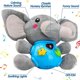 thumbnail image 3 of Lindo elefante de peluche de juguete que suena muñeco de dibujos animados de felpa 17.5 cm, 3 of 5