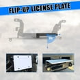 thumbnail image 6 of Steel Front Bumper Winch Plate For 2014-2015 Chevy Silverado 1500 w/Flip-up Licence Plate Mounting Bracket, 6 of 9