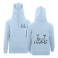 thumbnail image 4 of XEGLSBU Christmas Boys Hoodies Size 6 Zip Boys Print Hooded Pullover Sweatshirt with Zipper Eyelets and Pocket for Kids Casual Wear Light Blue Size 7-8 Years, 4 of 5