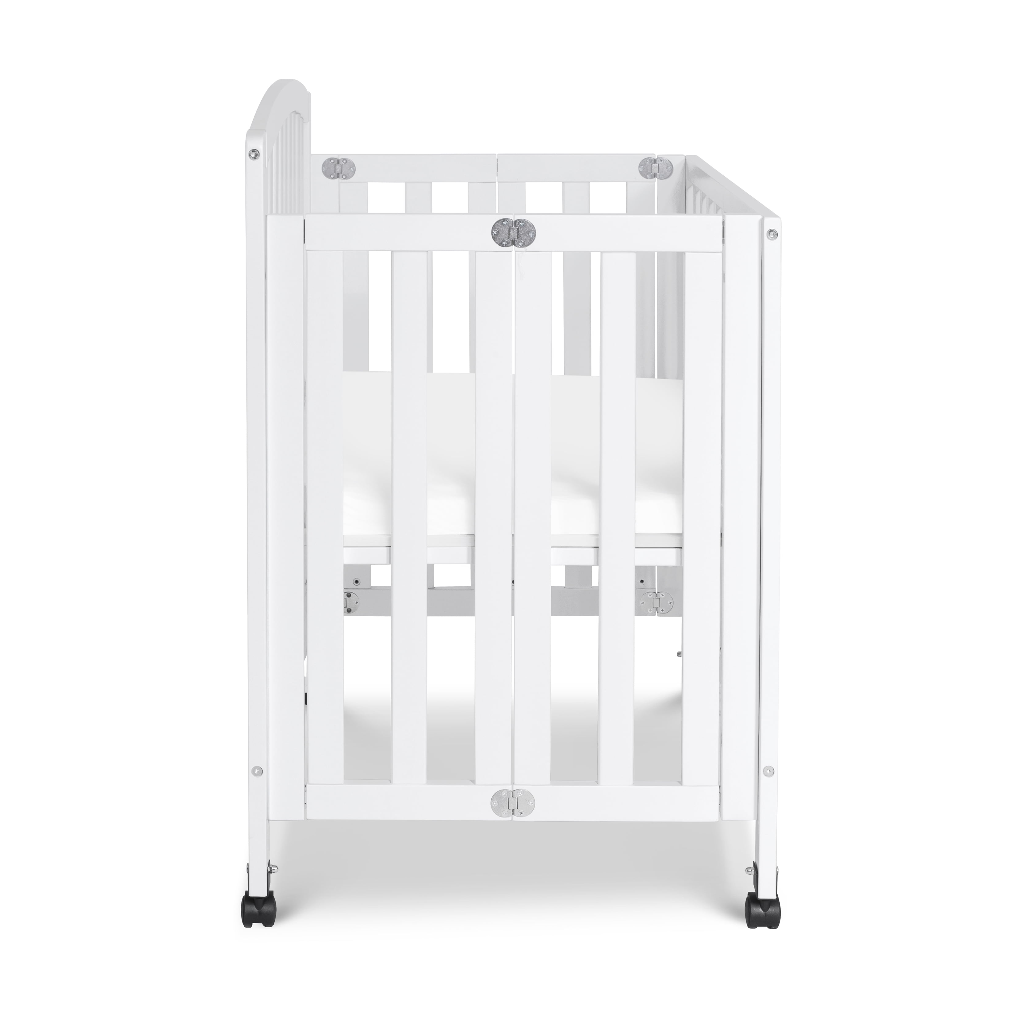 Davinci Dylan Folding Portable 3 In 1 Mini Crib And Twin Bed White