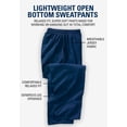 thumbnail image 5 of KingSize Men's Big & Tall Lightweight Jersey Open-Bottom Sweatpants, 5 of 6