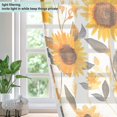 thumbnail image 4 of Yayeee Window Curtains Light Filtering 63"x52" Grommet Panel Pair Home Living Room Decor, Watercolor Sunflowers and Leaves, 4 of 7