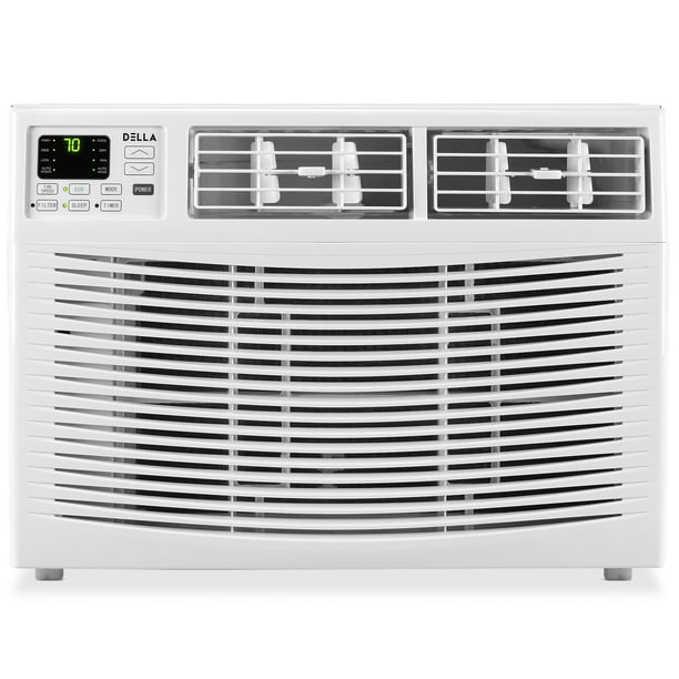 Della 12000 Btus Window Mounted Air Conditioner White Up To 550 Sq Ft Energy Star Remote Control Walmart Com Walmart Com