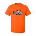 thumbnail image 2 of Wild Bobby, Colorful Neon Nemo Clownfish, Animal Lover, Men Graphic Tees, Orange, 2XL, 2 of 3