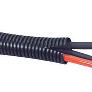 Kable Kontrol Corrugated Split Wire Loom Tubing - 3/8 Inside Diameter - 250' Length - Black