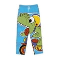 thumbnail image 4 of Balery Dinosaur Riding a Motorcycle print Women's Pajama Pants,Ultra Lightweight Pjs,Lounge Pant-Large, 4 of 9