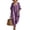 50#Purple, variant on Jumpsuit for Women - V Neck Jumpsuit Casual Summer Loose Fit Long Pants with Pockets Green 2XL
