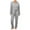 Grey, variant on Riforla Long Sleeve Pajamas Pajama Sets Two Piece Pajama Casual Sets Pajama Sets for Women Purple L