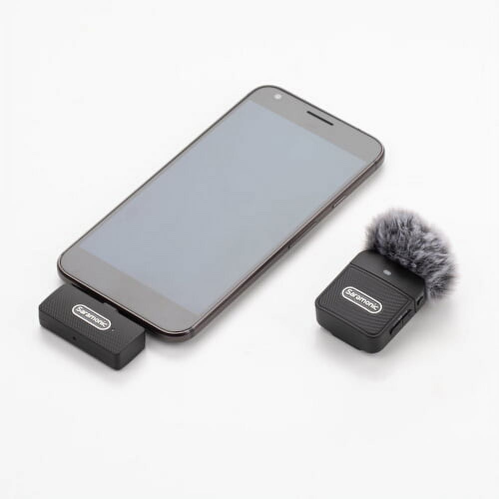 Saramonic Blink 100 B5 Clip-On Wireless Mic System for iPhone 15, Android Devices, iPads & Computers w/ USB-C