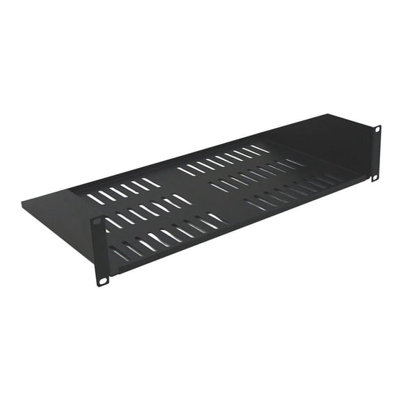 2U, 10in Deep Single Sided Vented Shelf