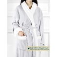 thumbnail image 3 of Forro polar sherpa Robe PAVILIA Premium para mujer con ribete satinado, 3 of 7