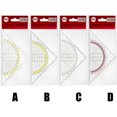 thumbnail image 4 of Multifunctional 2-in-1 Set Square Math Protractor Geometry Measuring Tool, 4 of 12
