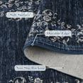 thumbnail image 6 of CAROMIO 10' x 13' Area Rug for Living Room Border Vintage Indoor Rug with Non Slip Backing, Navy, 6 of 7