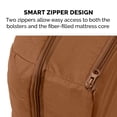 thumbnail image 6 of FurHaven Pet Products Quilted Pillow Sofa Pet Bed for Dogs & Cats - Toasted Brown, Jumbo, 6 of 9