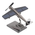 thumbnail image 4 of Avión solar con hélices giratorias de aleación de zinc y plástico, fácil de montar, para coche, mesa y oficina., 4 of 14