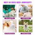 thumbnail image 7 of Large Dog Cold Weather Coat, Dog Warm Pajamas Onesie, Soft Winter Dog Sweaters Jacket PJS for Medium Large Dogs Pink Heart 30#, 7 of 7