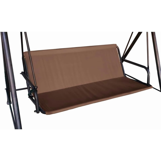SDOTXA Housse de Siège de Balançoire de Patio J&C de Remplacement 600D Housse de Coussin de Balançoire Robuste Support de Siège de Balançoire d'Extérieur Imperméable Résistante à la Décoloration pour Balançoire 3 Places Housses de Balançoire Durables pour Cadre (63x22x2