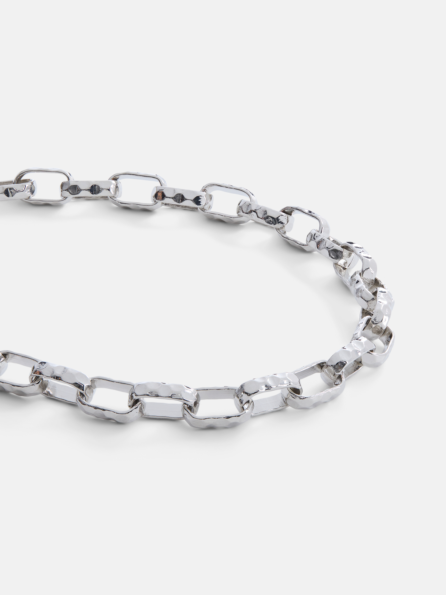 Scenario Women's Rhodium-Tone Chunky Twist Chain Necklace photo 4