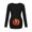 Noir, variante sur Blouse de Maternité pour Femme, Halloween, Décontractée, à Manches Longues, T-Shirt d'Allaitement, Ourlet à Imprimé Irrégulier, Haut Basique à Col Rond pour l'Allaitement